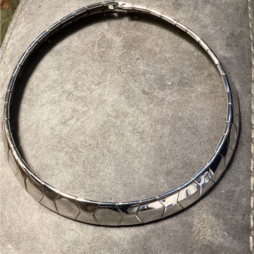 Napier Silver Geometric Necklace